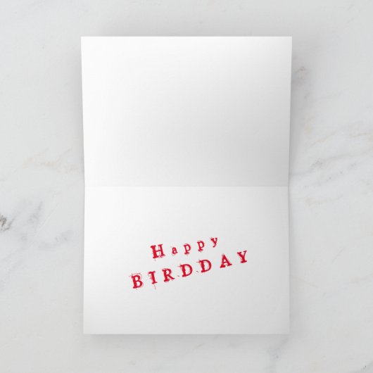 Blue Lexus Bird Kaart (Binnen)