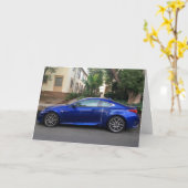 Blue Lexus Bird Kaart (Gele Bloem)