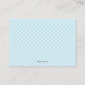 Blue Library Baby shower Book Insert Request Kaart (Achterkant)