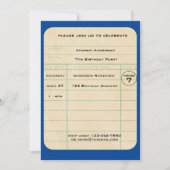 Blue Library Kaart Verjaardag (Voorkant)