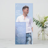 Blue Life Celebration Digitale Uitnodiging voor be (Staand voorkant)