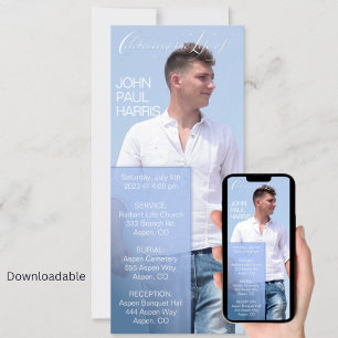 Blue Life Celebration Digitale Uitnodiging voor be