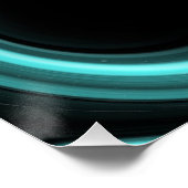 Blue Light Colliding Blackgaten Glansy Poster (Hoek)