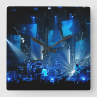 blue light effects concert vierkante klok