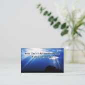 Blue Light Heavenly Church Visitekaartjes (Staand voorkant)