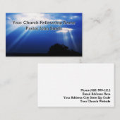 Blue Light Heavenly Church Visitekaartjes (Voorkant / Achterkant)