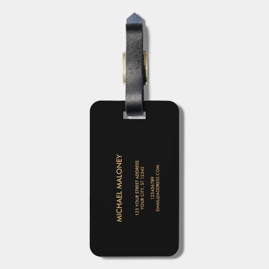 Blue Light Mandala Bagagelabel (Achterkant verticaal)