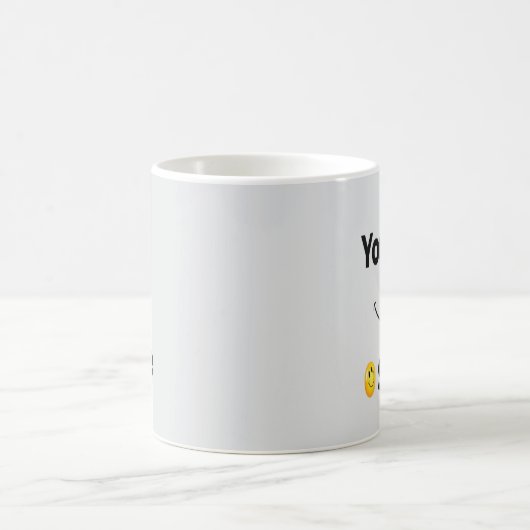 Blue Light Smile Face Mok - Schattigee positivitei (Center)