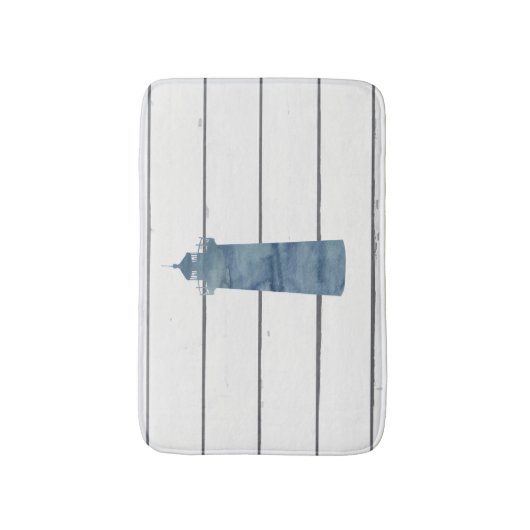 Blue Lighthouse Beach Schip Badkamer Decor Badmat (Voorkant Verticaal)