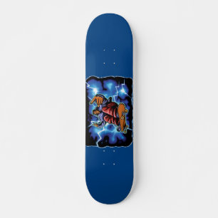 Blue Lighting Skateboard