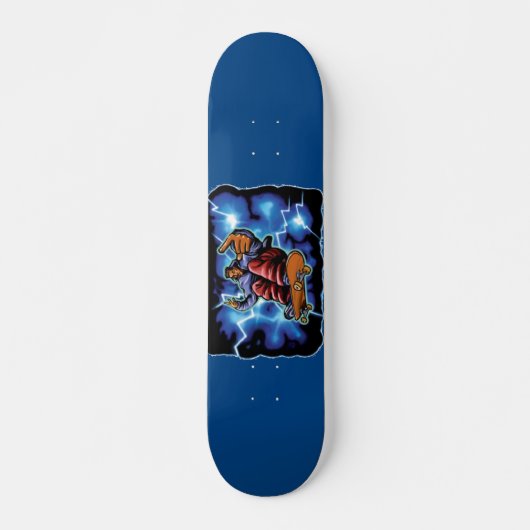Blue Lighting Skateboard (Voorkant)