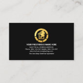 Blue Lightning Flash elektrisch Storm Visitekaartje (Achterkant)