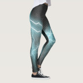 Blue Lightning Flash Fitness Leggings (Rechts)
