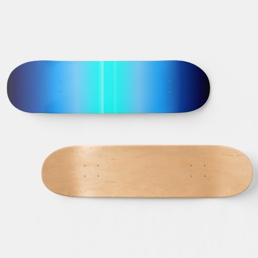 Blue Lightning Flash Persoonlijk Skateboard (Horizontaal)