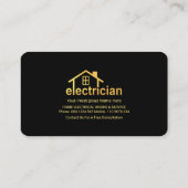 Blue Lightning Gold Electricia Home Visitekaartje (Achterkant)