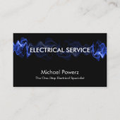 Blue Lightning Powers Electrical Service Visitekaartje (Voorkant)