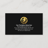 Blue Lightning Powers Gold Home Visitekaartje (Achterkant)