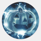 Blue Lightning Pumpkin stickers (Voorkant)