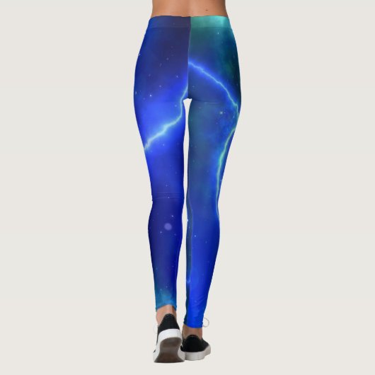 Blue Lightning Storm Leggings (Achterkant)