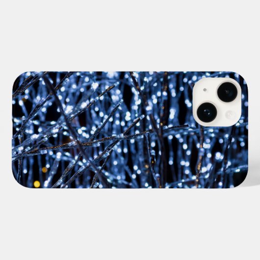 Blue Lights Abstracte iPhone Case (Achterkant (horizontaal))