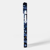 Blue Lights Abstracte iPhone Case (Achterkant / Links)