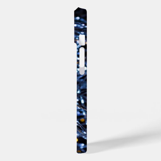 Blue Lights Abstracte iPhone Case (Achterkant / Links)