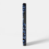 Blue Lights Abstracte iPhone Case Hoesje (Linkerkant)