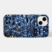 Blue Lights Abstracte iPhone Case Hoesje (Achterkant horizontaal)