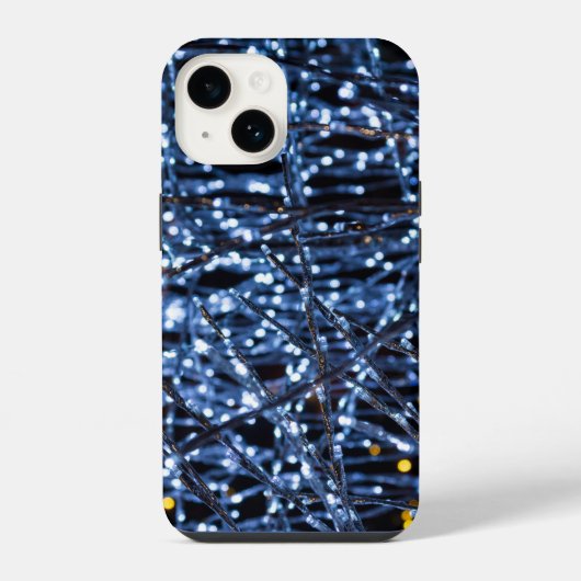 Blue Lights Abstracte iPhone Case Hoesje (Achterkant)