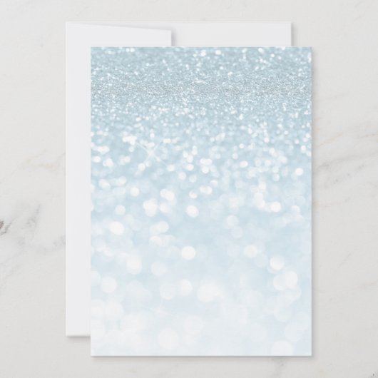 Blue Lights Eerste Communie Chalice Host Kaart (Achterkant)