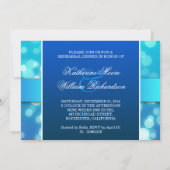 Blue Lights repetitie uitnodigingen voor het diner (Achterkant)