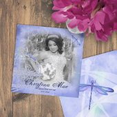Blue Lijst Quinceañera-fotokaart Kaart