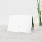 Blue Lilies Waterverf Wedding Foto Bedankkaart (Achterkant)