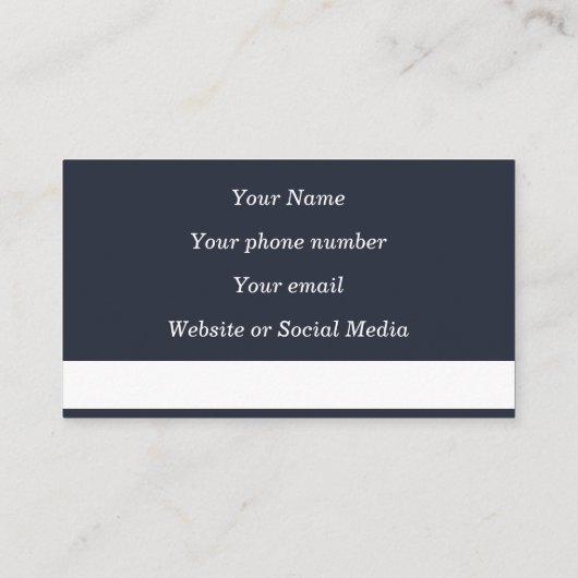 Blue Lily Art Nouveau Calling Card Visitekaartje (Achterkant)