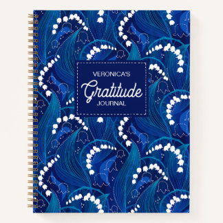 Blue Lily van de Vallei Dankbaarheid Journaal Notitieboek