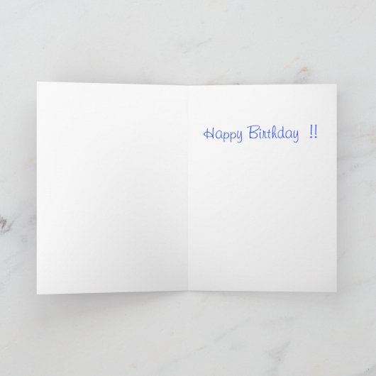 Blue Lily Verjaardagskaart Kaart