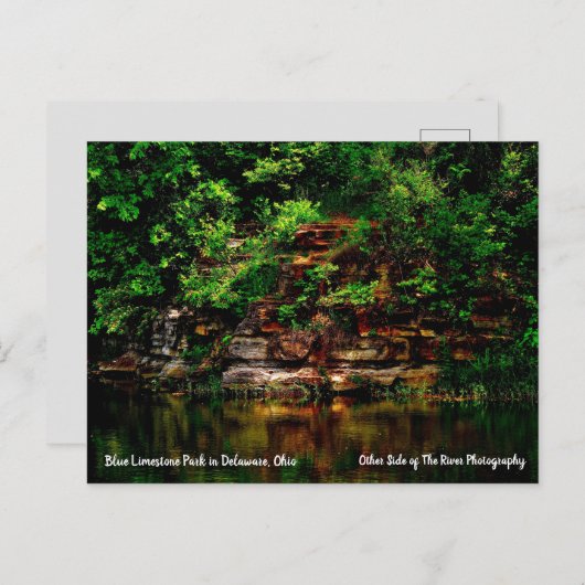 Blue Limestone Park Delaware, Ohio Briefkaart (Voorkant / Achterkant)