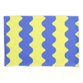 Blue Limoen Wavy Stripe Modern Beddengoed Accent Kussensloop (Voorkant)