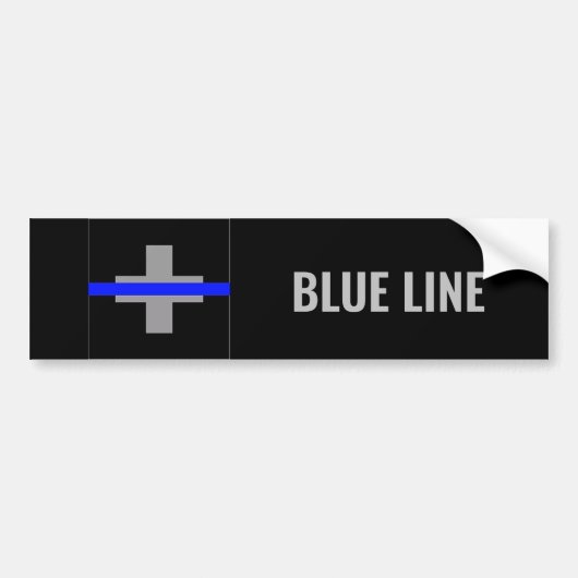 Blue Line Autoaufkleber / Blue Line Sticker (Voorkant)