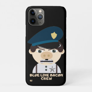 "BLUE LINE BACON CREW" grappige politie Case-Mate iPhone Case