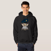 "BLUE LINE BACON CREW" grappige politie Hoodie (Voorkant volledig)