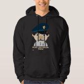 "BLUE LINE BACON CREW" grappige politie Hoodie (Voorkant)