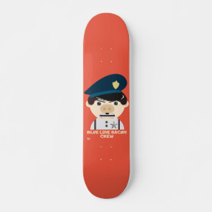 "BLUE LINE BACON CREW" grappige politie Persoonlijk Skateboard