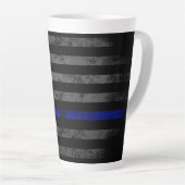 BLUE LINE Betsy Ross Amerikaanse vlag Latte Mok (Rechterhoek)