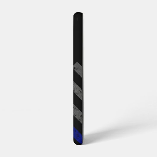 Blue Line  Betsy Ross Amerikaanse vlag Samsung Galaxy Hoesje (Linkerkant)