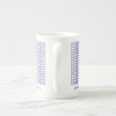 BLUE LINE BREI Bedrijfs ID Bone China Mok (Achterkant)