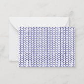 BLUE LINE BREI "Knitting Classes" Visitekaartje Notitiekaartje (Achterkant)