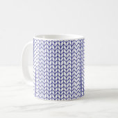 BLUE LINE BREI Witte Mok (Voorkant links)