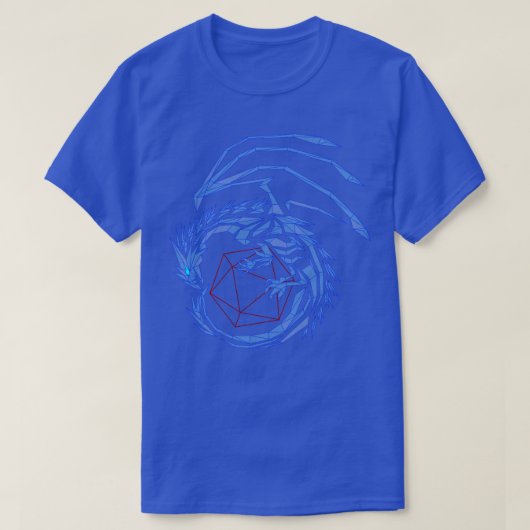 Blue Line Dragon T-shirt (Design voorkant)