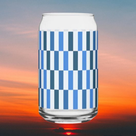 Blue Line Flow Can Glass  Blikvorm Glas